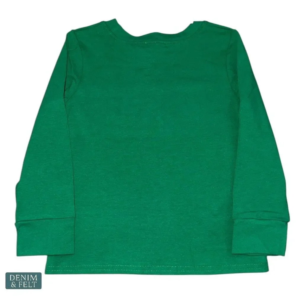 NEW Abby & Evie Gingerbread‎ 2 Piece Outfit Green Top Tan Check Pants Size 4